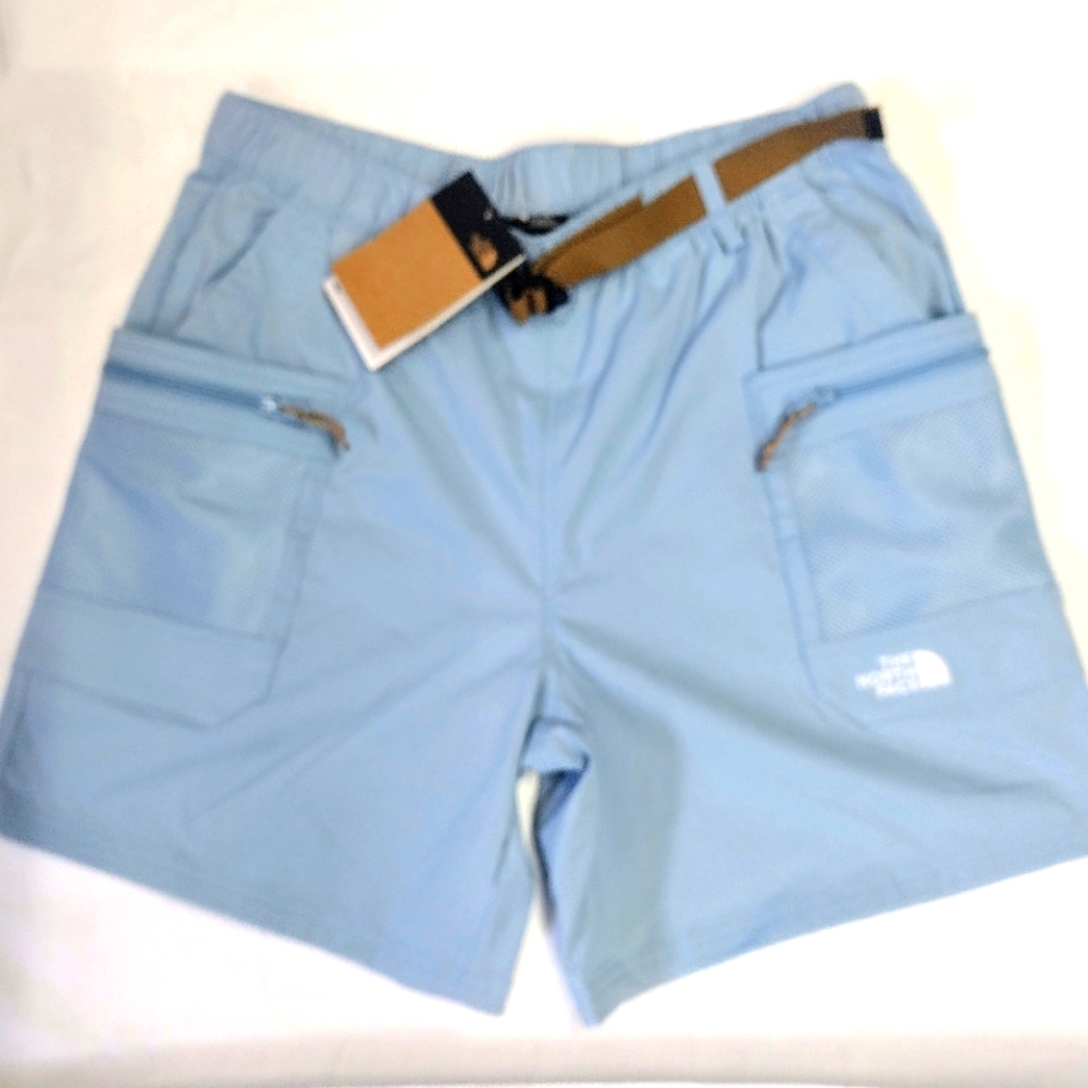 The North Face Men's M. Class V™ Pathfinder Belted Shorts in Steel Blue NWT - Picture 1 of 9